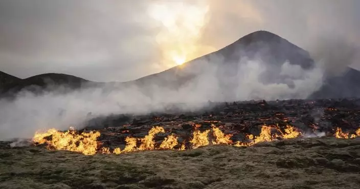 早前錄2200次地震 冰島火山爆發 高溫岩漿冷卻似燒出大窿