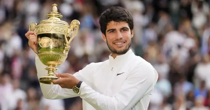 溫布頓網球男單決賽 艾卡拉斯首獲溫布頓錦標冠軍
