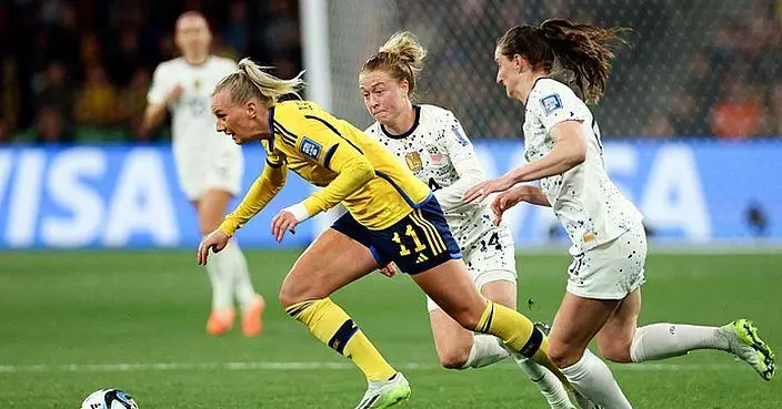 美國衛冕女子足球世界盃失敗　遭瑞典淘汰出局