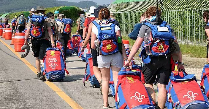 3萬名大露營童軍周二離營 南韓安排逾千大巴運送