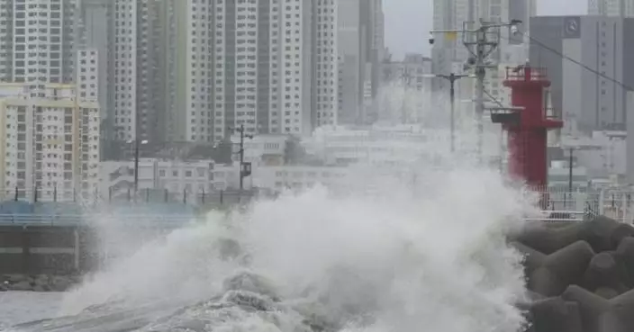 卡努吹襲南韓帶來強風暴雨 多地出現災情至少1死1失蹤
