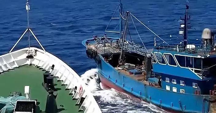 中國海警東海扣查違規捕漁船　漁船一度惡意撞擊海警艇9人被捕