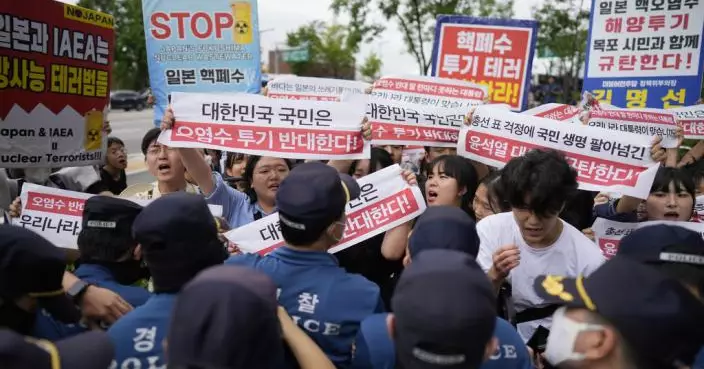 日本核廢水污染｜ 首爾大批民眾集會抗議　促政府應對核廢水