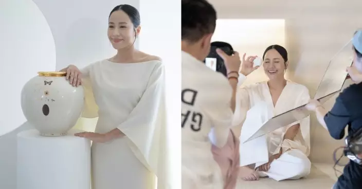 林嘉欣離婚後即重投工作努力賺錢 赴韓國為護膚品牌雪花秀拍攝廣告