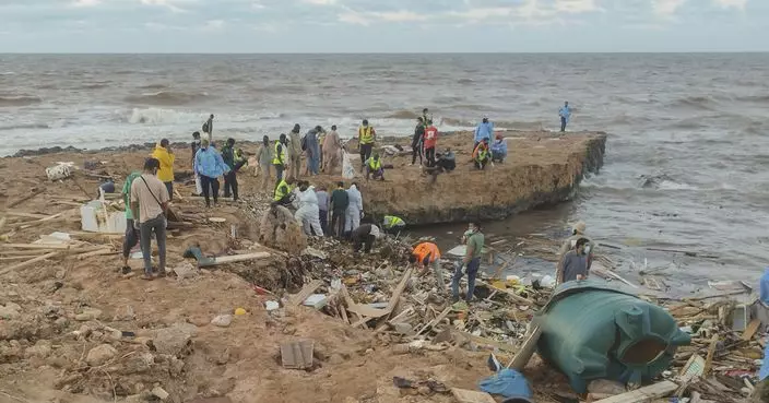 利比亞東部洪災發生逾一周 仍有遇難者遺體被沖上岸