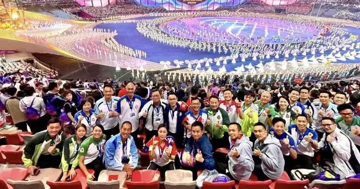 亞運會 | 杭州亞運會正式揭幕 香港紀律部隊交流團到場支持