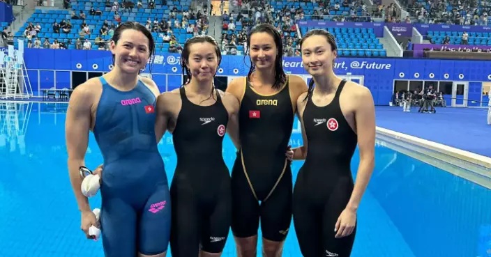 亞運會 | 港隊女子4乘100米自由泳摘銅　國家隊破亞運記錄奪金