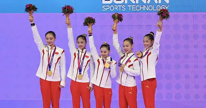 亞運會 | 國家隊體操女子團體賽奪金 實現亞運13連冠