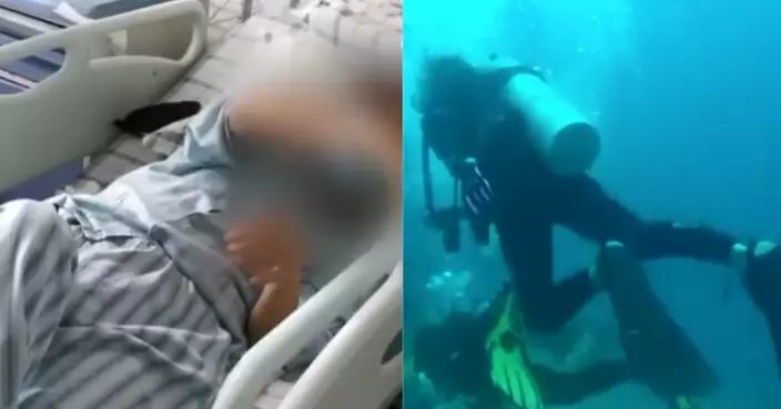 大膽女潛水「腰綁鉛塊」下秒呼吸器無電！昏迷1個月後竟奇跡甦醒
