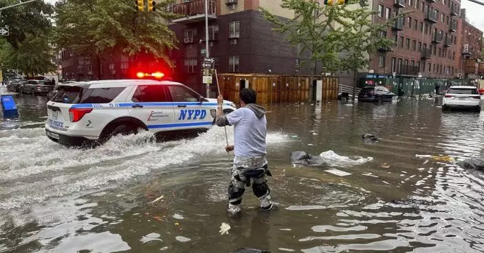 紐約遭遇暴雨引發水浸 多區進入緊急狀態