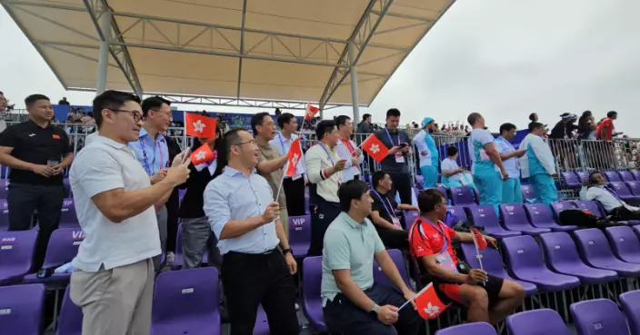 亞運會 | 見證林新棟王瑋駿為港奪第一金 楊潤雄:喜悦無法形容
