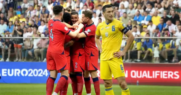 歐國盃英格蘭1:1逼和烏克蘭 連勝走勢告終