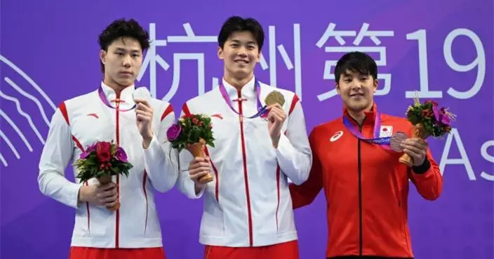 亞運會 | 男子200米個人混合泳決賽  國家隊包辦金銀牌