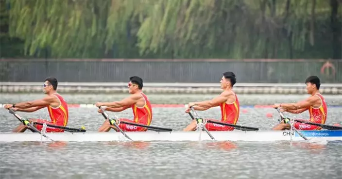 亞運會 | 賽艇男子四人雙槳決賽  國家隊組合奪金牌
