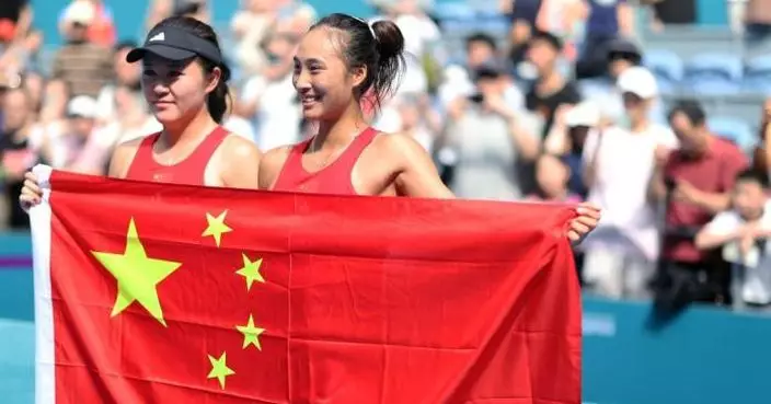 亞運會 | 網球女子單打決賽 國家隊包攬金銀牌