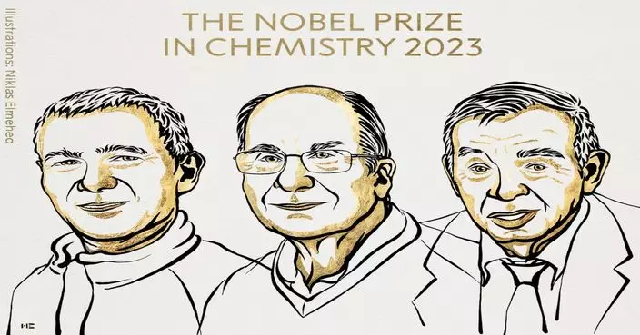 3名科學家獲諾貝爾化學獎表揚量子學研究成就