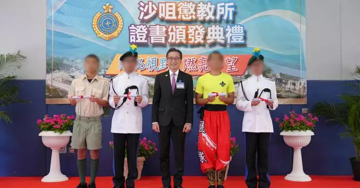 沙咀懲教所107名青少年在囚人士 一年考獲298張證書其中134張成績優良