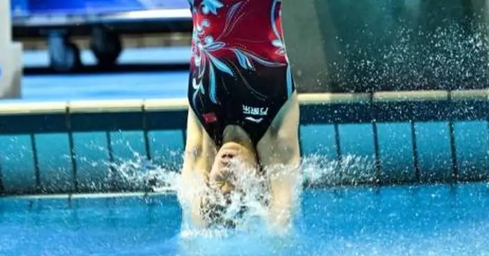 亞運會｜跳水女子1米跳板決賽 國家隊包攬金銀牌
