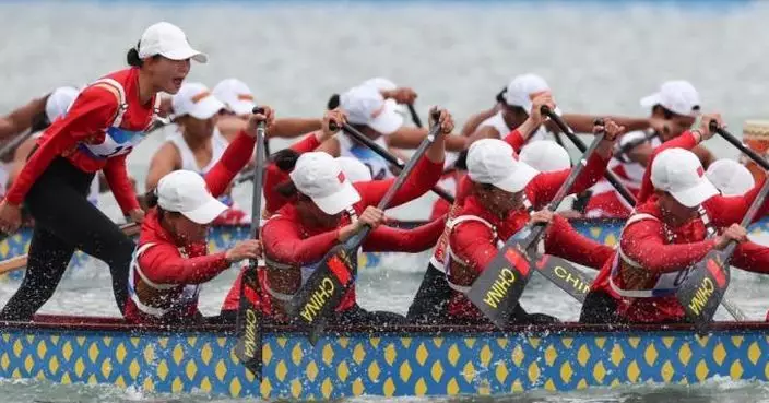 亞運會 | 女子龍舟1000米直道競速決賽 國家隊奪金牌