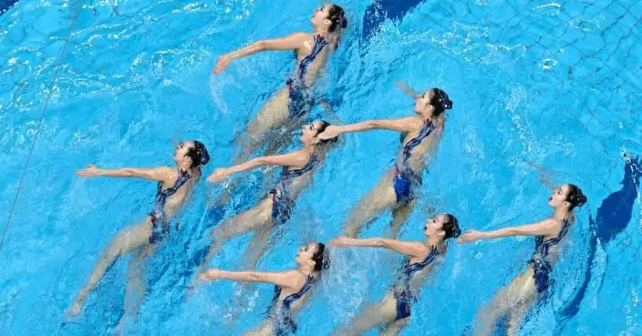 亞運韻律泳團體自由自選項目國家隊奪金　港隊得第6名