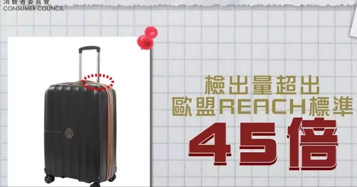 消委會測試行李喼 一款塑化劑超標45倍或損生殖健康