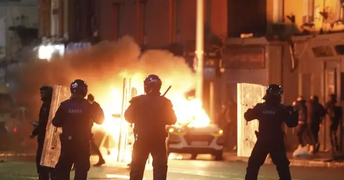都柏林發生持刀傷人案後 反移民示威者與警爆衝突