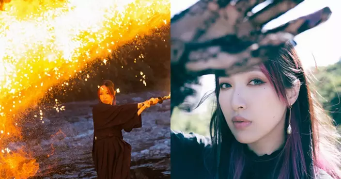 葉巧琳為新歌〈史詩式完結〉MV舞火刀燒傷 製作團隊燒溶航拍機險象環生