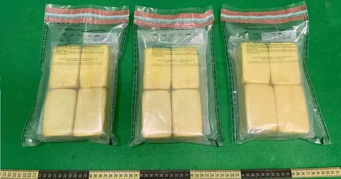海關機場旅客背包檢12塊肥皂 內藏3公斤可卡因約值330萬元