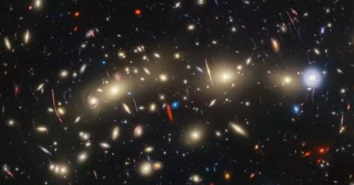 哈伯、韋伯兩大太空望遠鏡 聯手拍下「聖誕樹星系團」