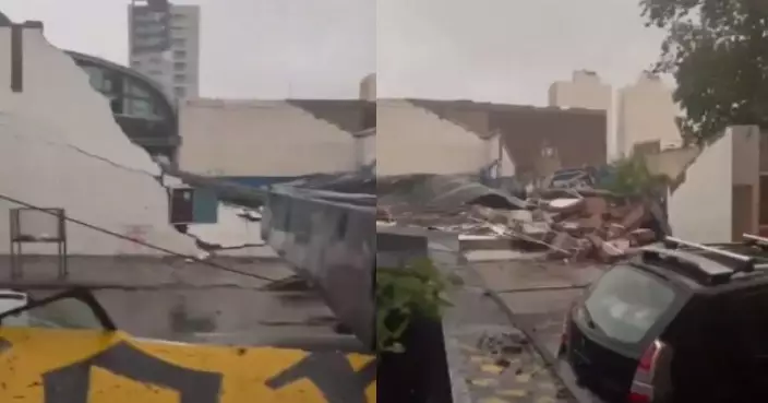 阿根廷港口城市受強風吹襲 體育館屋頂倒塌至少13人遇難