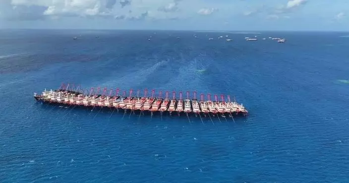 菲方指發現逾135艘中國民兵船於牛軛礁水域 已派船監控