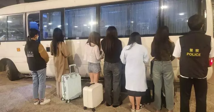 元朗警方打擊非法賣淫活動 共拘28名內地女子