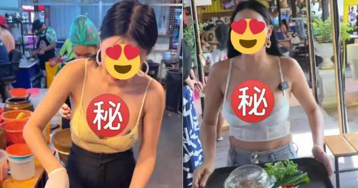 撞臉張柏芝!泰超火辣老闆娘「著深V」料理食物爆紅