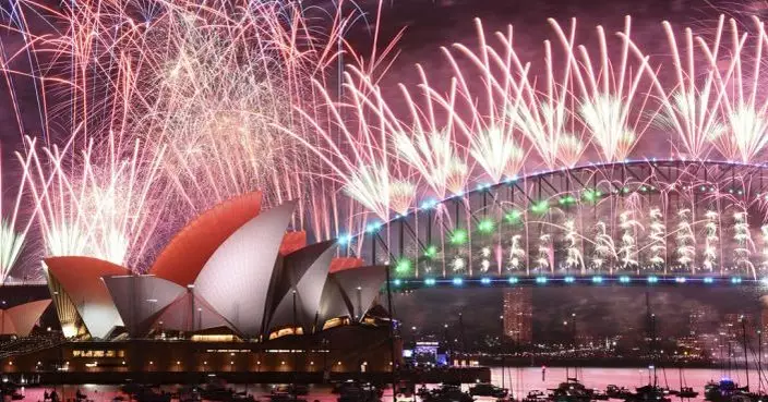 新西蘭澳洲率先踏入2024年  煙花璀璨喜迎新一年