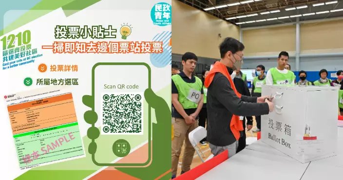 1210區選 | 選區小知識:仲未知去邊個票站投票?手機即掃即知選區票站詳情