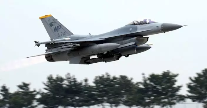 韓媒指駐韓美軍F16戰機墜毀 機師獲救