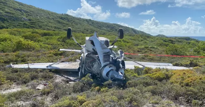 澳洲小型飛機蜥蜴島墜毀 機上10人輕傷