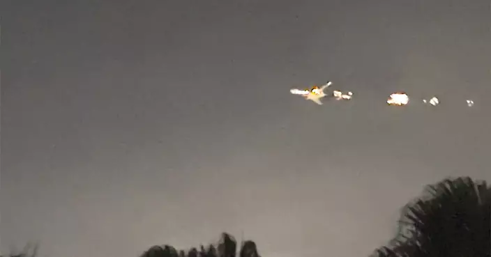 美波音747貨機着火迫降 驚險一刻曝光