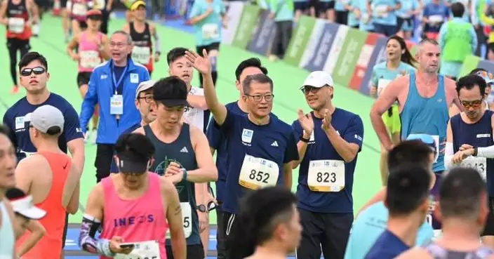 陳茂波於「殿堂盃」奪亞軍　稱馬拉松展示香港城市活力