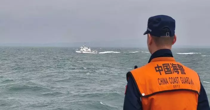 福建海警艦艇金門附近海域展開巡查