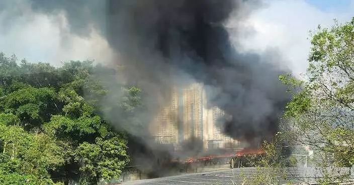 粉嶺麻笏圍一個倉庫起火 疏散7人無人傷