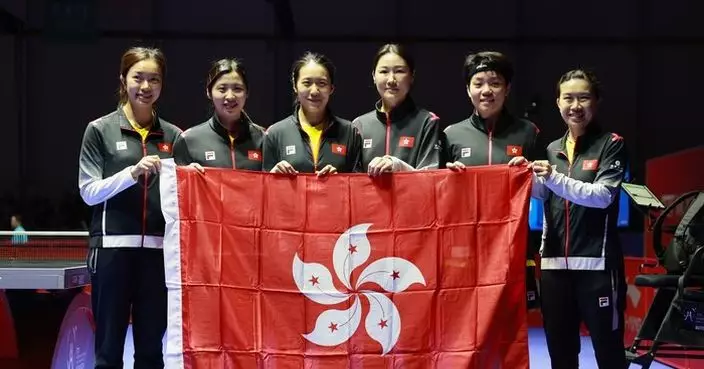 港隊女乒世錦賽贏波蘭晉級8強 穏奪巴黎奧運女團資格