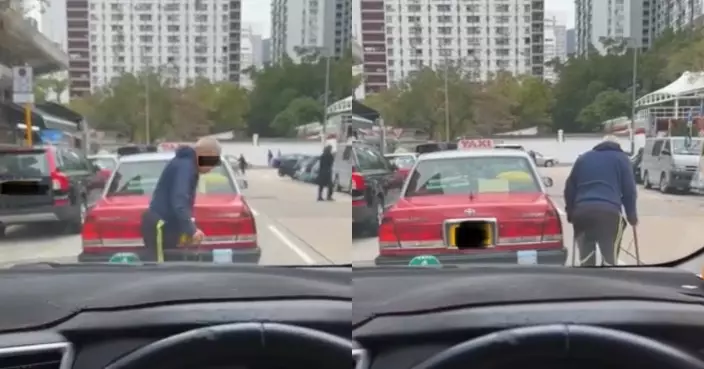 白髮跛腳漢揸的士 拄雙拐杖上車遭同行嘲「一上車派驚風散」網嘆：香港長者悲歌