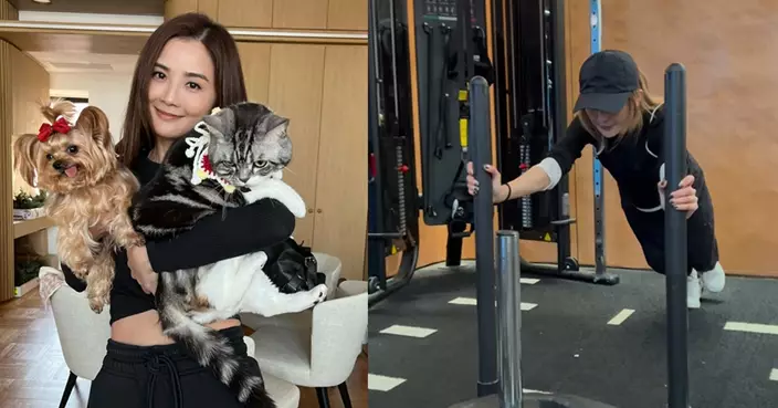 蔡卓妍公開訓練片段  化身「大力士」輕鬆推動20kg