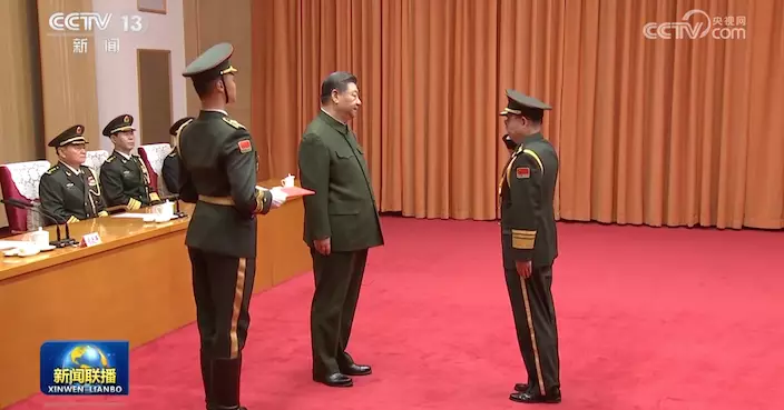 中央軍委晉陞上將軍銜儀式 習近平出席頒發命令狀
