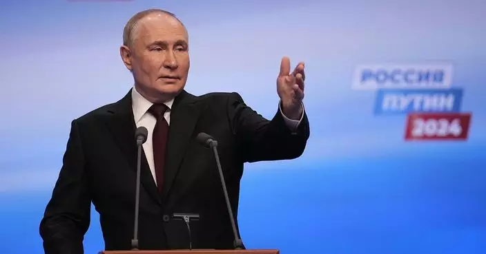 俄羅斯總統選舉投票結束 普京得票率逾八成七宣布成功連任