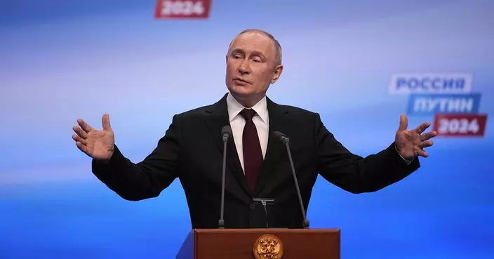 俄羅斯總統選舉初步點票結果顯示 普京以壓倒性得票率領先