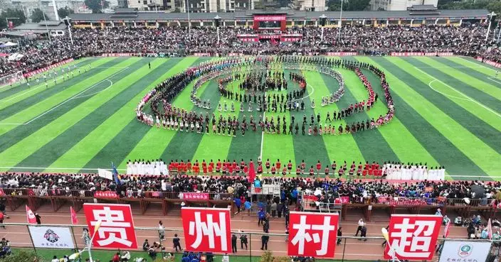 貴州榕江縣村超賽事踏入第二屆 香港警察足球隊派出40人應戰