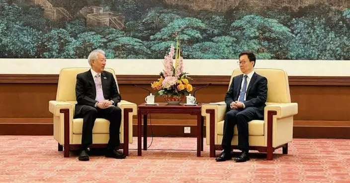 韓正北京晤新加坡國務資政　冀推動中新關係在更高水平取更大發展