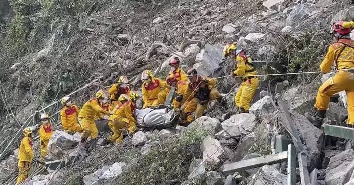 花蓮大地震｜搜救人員將300多人帶離山區